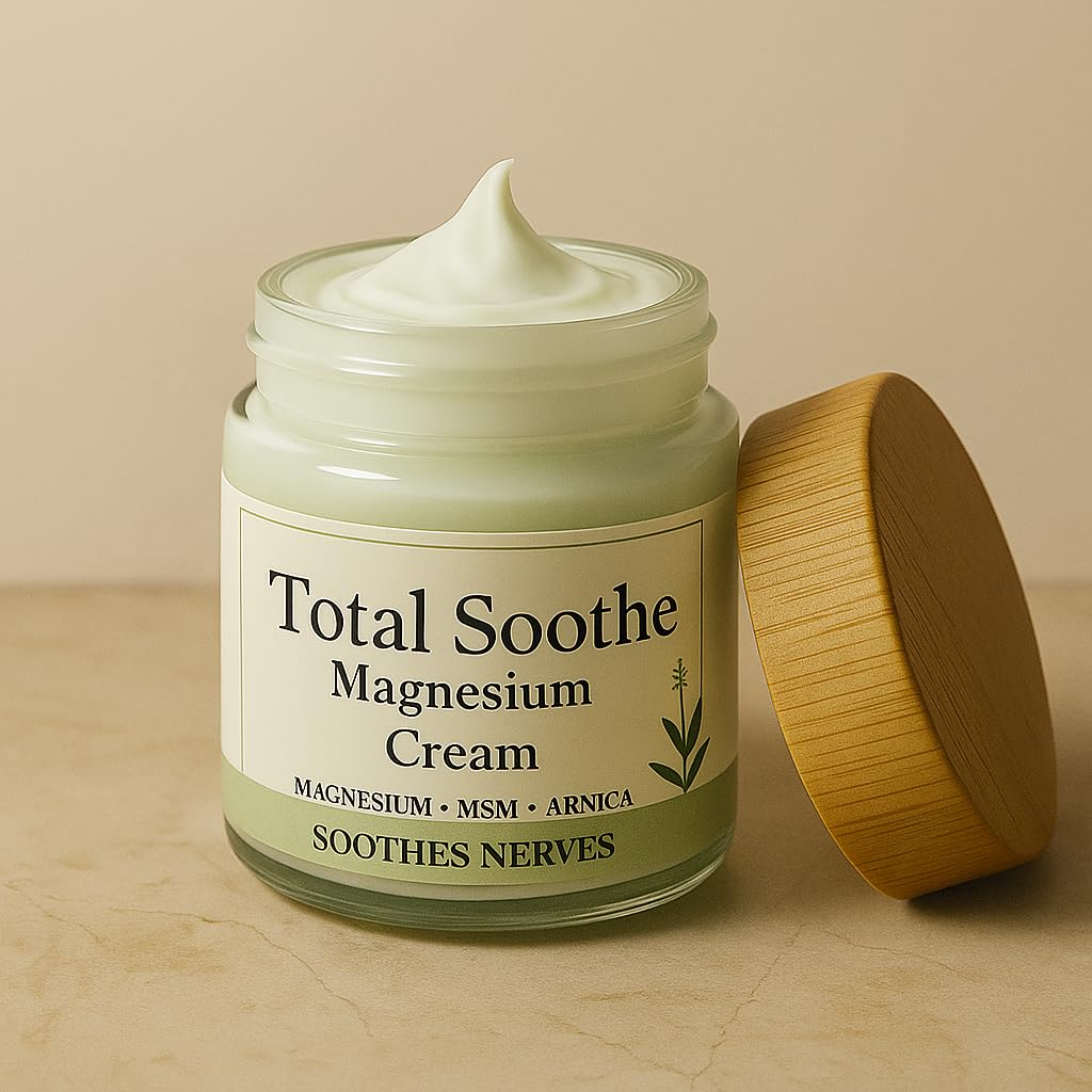 KBSBUBB Total Soothe Magnesium Cream - Joint Relief Cream with Mineral Delivery Formula, MSM & Arnica – Fast Absorbing, Non-Greasy Topical for Everyday Joint & Muscle Comfort