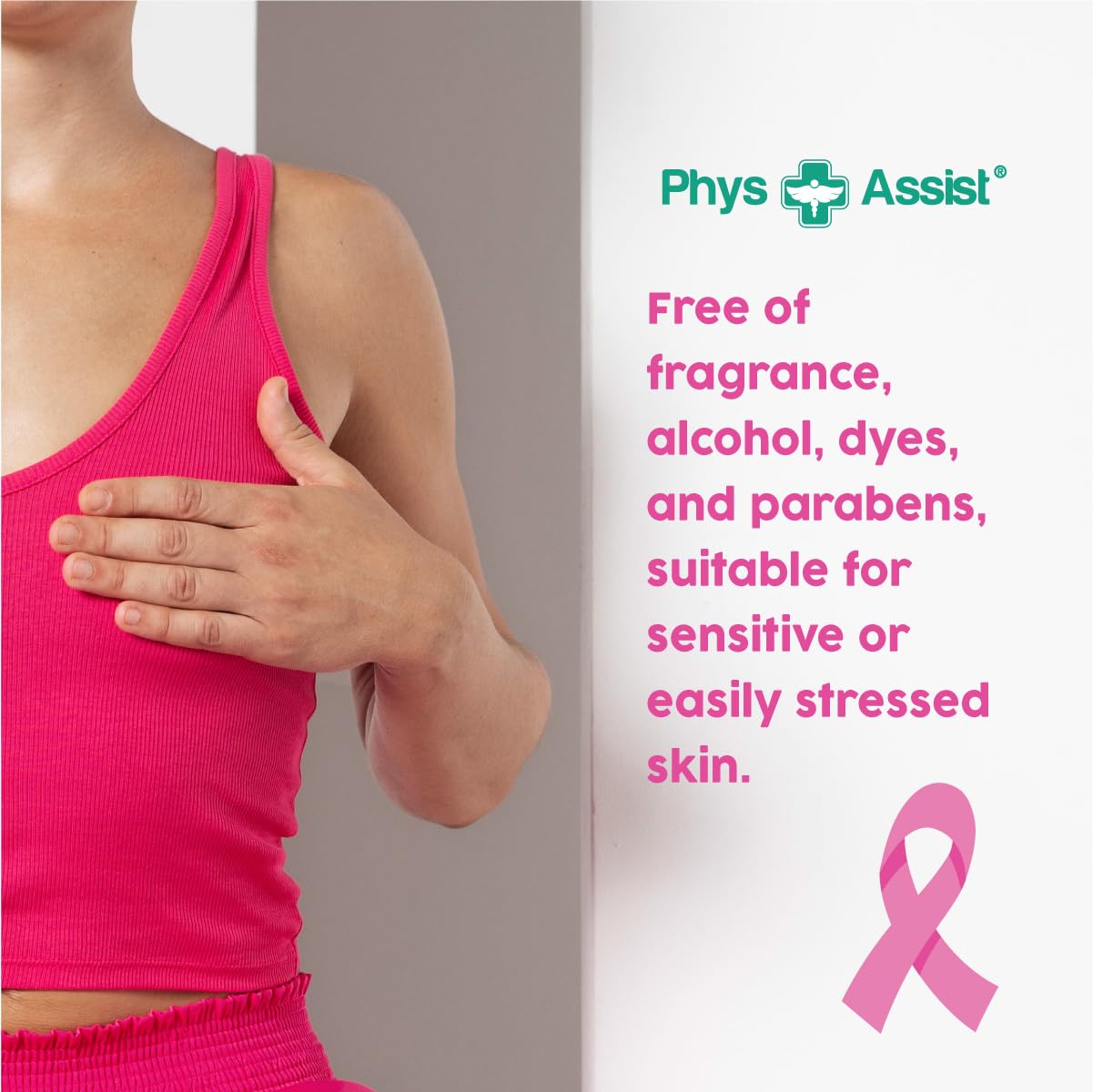 PhysAssist Oncology Cream for Breast Care Soothes and Pampers Delicately skin tissue. 4 oz