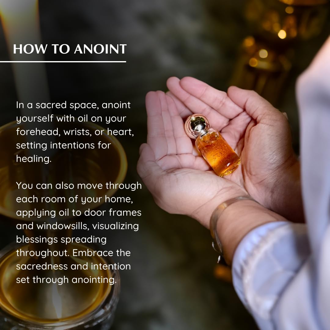 Lily of The Valley Anointing Oil 9ml (0.3 fl oz.)| Blessings from The Holy Lands | Blessed Olive Oil from Jerusalem with Biblical Spices | Natural Ingredients | Holy Oils for Prayer and Protection