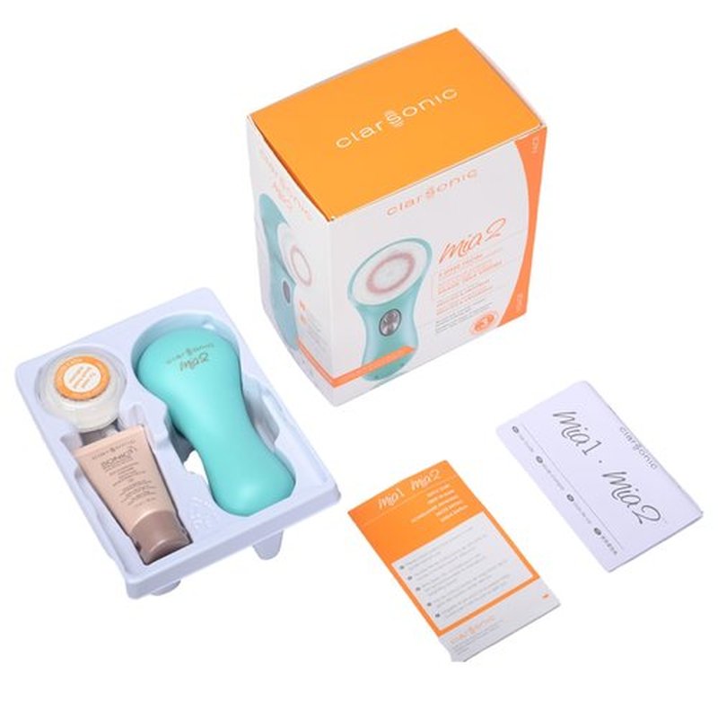 Clarsonic Facial Cleansing Brush System, Mia 2 Sonic Face Scrubber, Sea Breeze