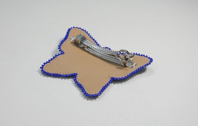 Beaded Hair Clips Native American Style Handmade Collection (Butterfly (Blue Multi))