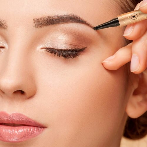 3D Microblading Eyebrow Pencil 4 Fork Tip, 2PCS Magic Eyebrow Pencil Precise Brow Pen Microblading Eyebrow Pencil, Waterproof Eye Brown Makeup Long-Lasting Eyebrow Pencil Stay on All Day (Gray)