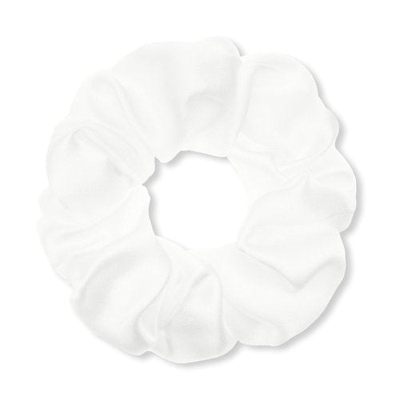 MurierSilk Mulberry Silk Hair Scrunchies and Ponytail Holders - 100% Pure Silk Hair Ties for Women and Girls, Elastic Silk Hair Accessories to Prevent Frizz and Breakage (Ivory)