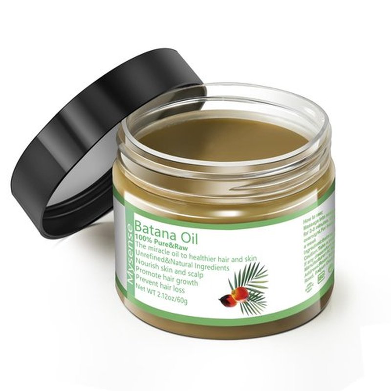 Mysense Raw Batana Oil for Hair Growth, 100% Natural Pure and Unrefined Dr. Sebi Hair Oil, Scalp and Hair Care for Women & Men, Prevent Hair Loss, Promote Hair Thickness, 60 g