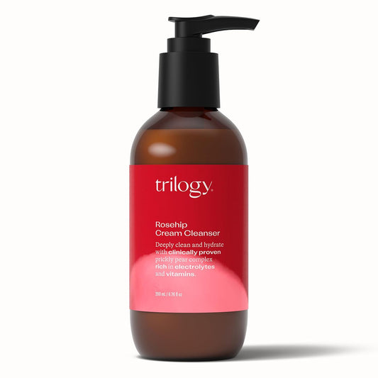 Trilogy Rosehip Cream Cleanser - Hydrating Facial Cleanser with Prickly Pear, 6.76 fl oz