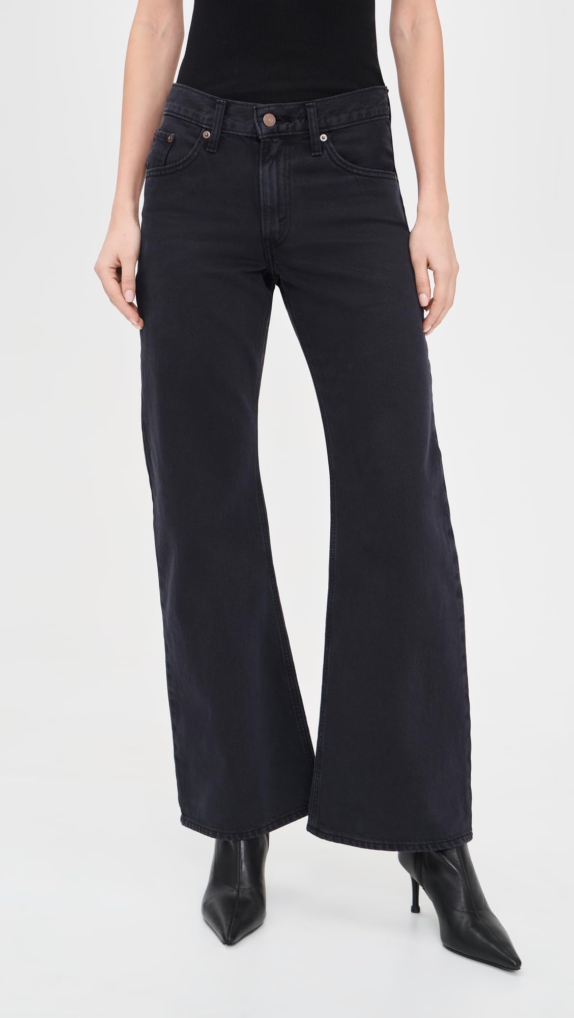 Levi's® Womens Loose Bootcut, Chipped Black Oyster, Size: 23, Inseam: 31