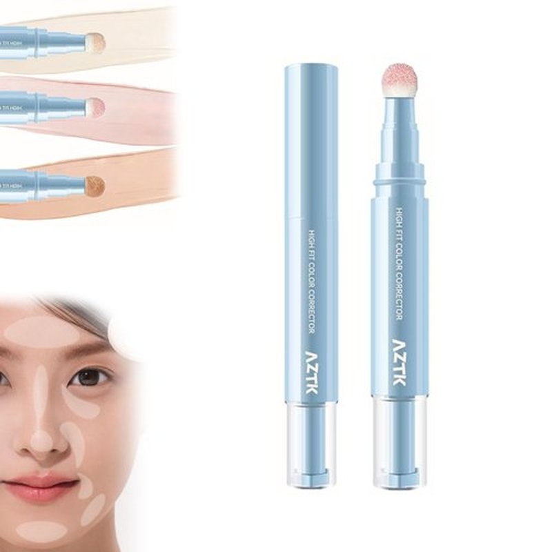 Concealer Pen, Liquid Concealer With Sponge Head, Makeup Facial Highlighter, Stay Long Lasting Moisturizing, Liquid Create Flawless Makeup (02#, 1 Ounce (Pack of 1))