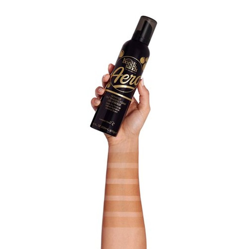 Bondi Sands Aero Liquid Gold Self Tanning Foam, Lightweight + Quick Dry Aerosol Formula Gives Skin a Long-Lasting Golden Tan, 7.61 Oz/225 mL