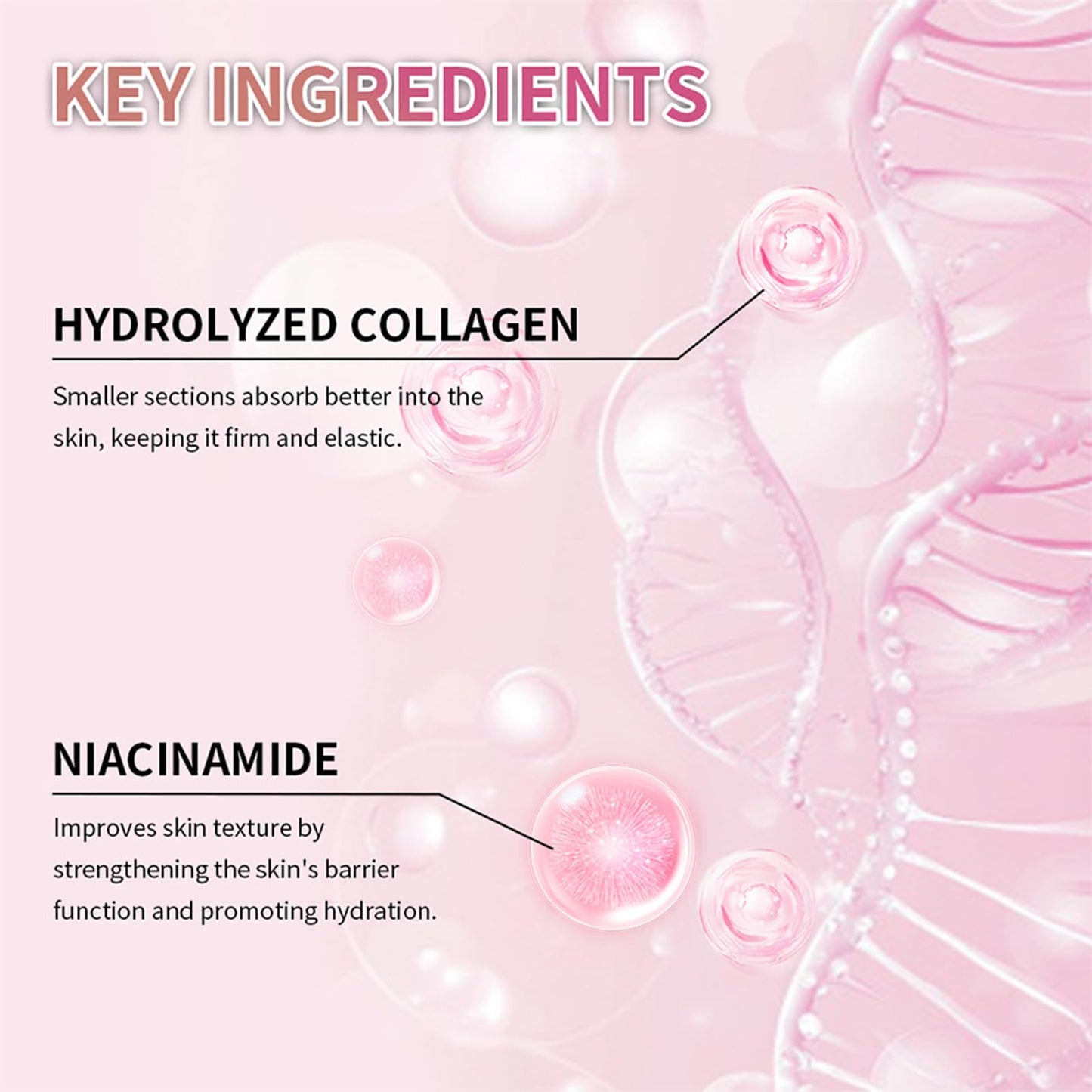 Collagen Jelly Cream，Hydrating Skin Treatment Firming，Niacinamide & Hydrolyzed Collagen，Anti Aging Moisturizer,Wrinkle for Youthful Glow，Nourishing Infused Gel Cream for All Skin Types