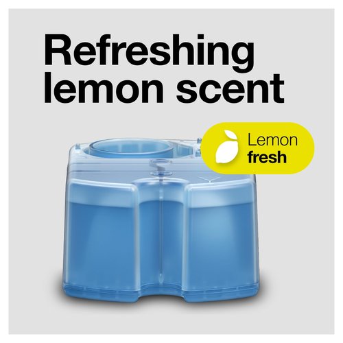 Braun Clean & Renew Refill Cartridges CCR, Cleans your Shaver for Optimal Hygiene, Removes Residual Hair & Skin Particles, Lemon Scent, 22.8 fl oz (Pack of 4)