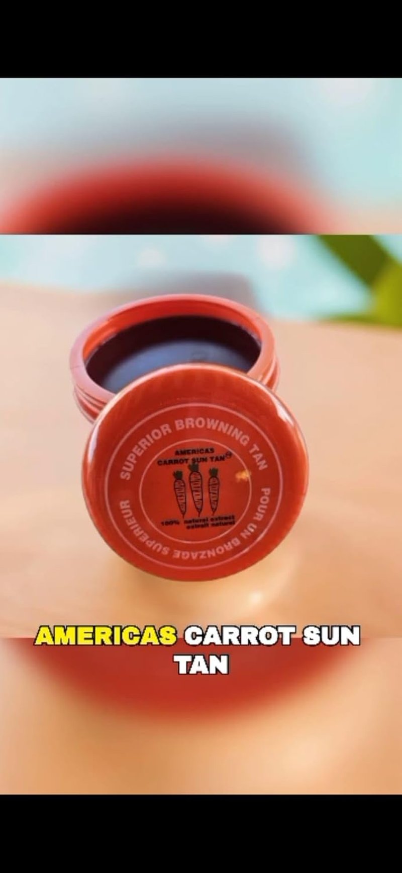 Natural Tanning Cream - Fast-Acting Carrot & Henna Formula for Deep Golden Tan | Moisturizing SPF 0