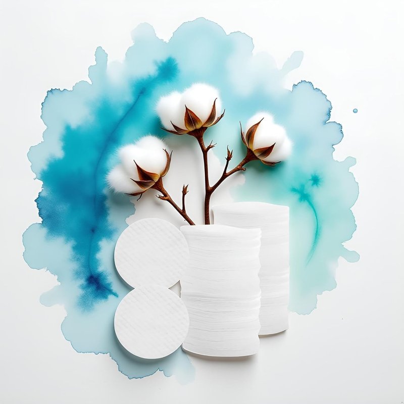 150 Pcs White Soft Facial Pads Round Shape Face Cleansing Pads, Disposable Non-Woven Fabric, for Makeup Removing Blending and Skin Toner Applying Cotton Balls and Swabs, 2.36 Inches