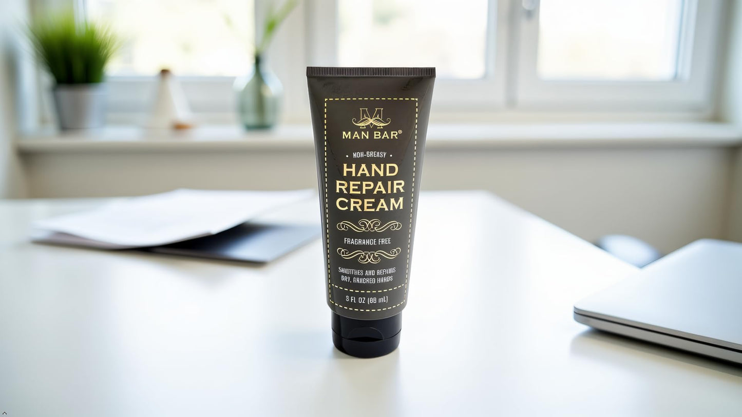 San Francisco Soap Company Man Bar Hand Repair Cream | Protect and Moisturize | Working Hands Remedy | All Natural |