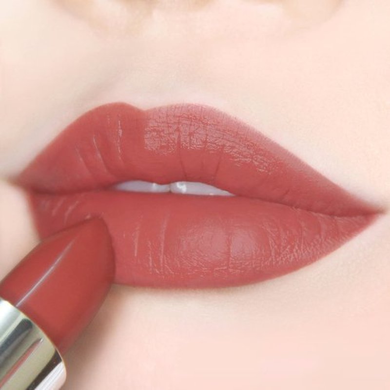 READY TO SHINE Newest Matte Vegan Lipstick with Creamy Satin Finish, Neutral Peach with Rose Tone Lip Color -CRUSH ON YOU (329-Now And Forever)