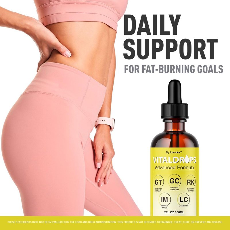 Vital Drops - Advanced All-Natural Multivitamin Liquid Supplement for Overall Health | 1 Month Supply