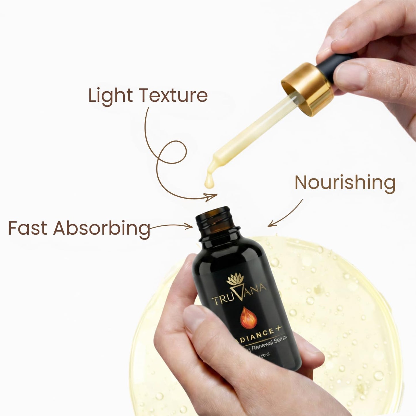 Radiance + Brightening Serum Vitamin C, Niacinamide, Hyaluronic Acid, Retinol, Alpha Arbutin, Kojic Acid, Peptides, RadianSkin Fades Dark Spots, Evens Tone, Smooths Fine Lines Anti Aging Serum 1 fl oz