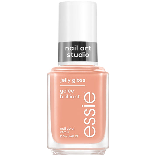 essie Nail Art Studio Jelly Gloss Nail Polish, Vegan, Sheer Neutral Nail Polish, Cheeky Jelly, 0.46 Fl Oz