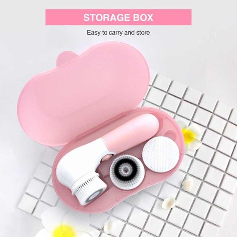 Face Brush Electric Face Cleansing Brush Skin Cleansing Face Scrubber with 3 Brush Heads TOUCHBeauty Spin Brush for Deep Cleansing Exfoliation, Facial Cleanser Brush for Massaging