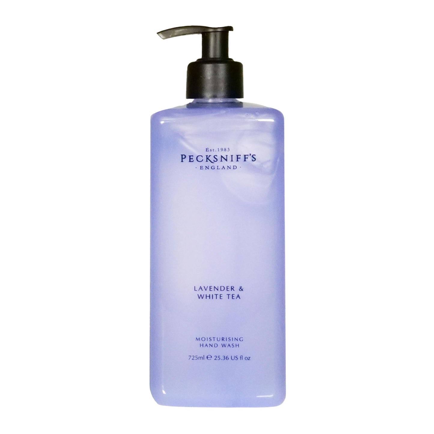 Pecksniff's Lavender & White Tea Hand Wash – Luxury Liquid Hand Soap 725 ml/24.52 fl oz, Softening, Hydrating, Revitalising, Cruelty-Free, Made in England