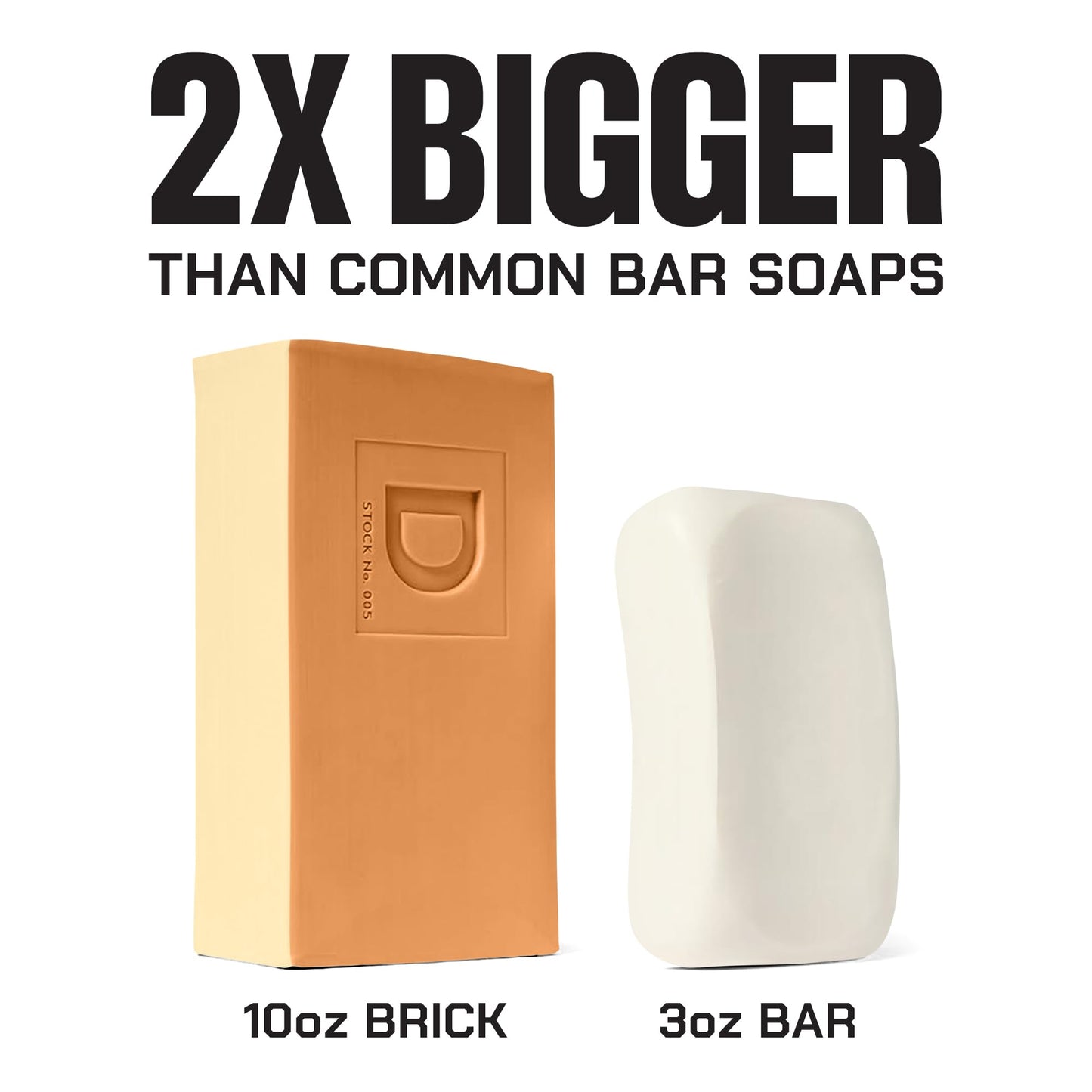 Duke Cannon Supply Co. Pumpkin Spice Latte Bar Soap 3-Pack – Limited Edition 10 oz Big Brick, Masculine Fall Scent, Exfoliating Body Soap for Men