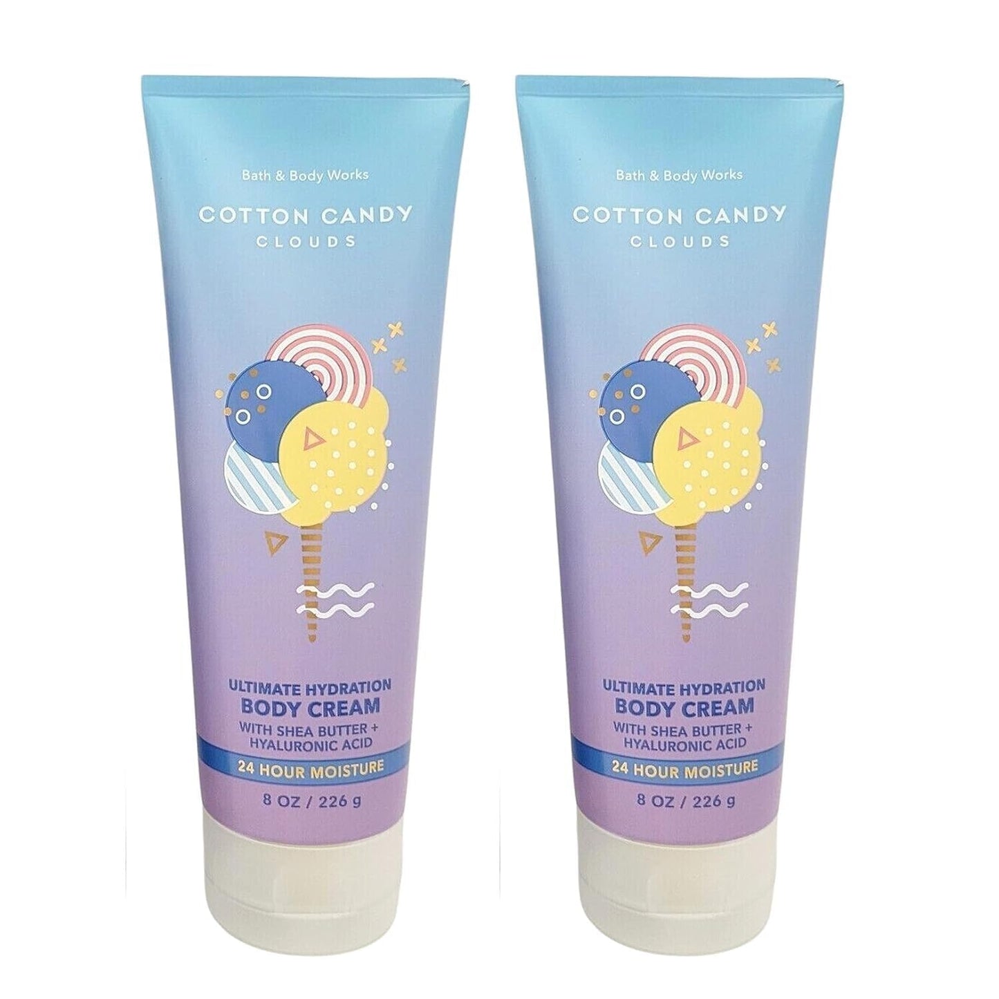Ultimate Hydration Bath Body Cream - Cotton Candy Clouds Scent | 8 Fl Oz