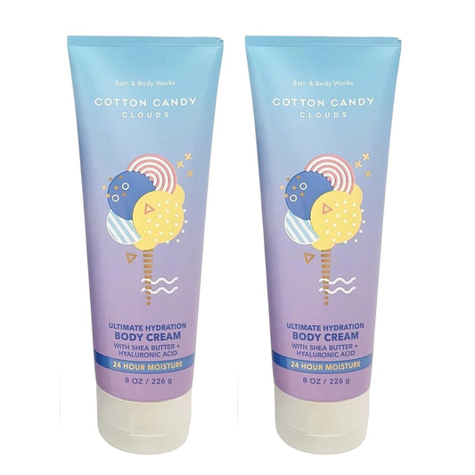 Ultimate Hydration Bath Body Cream - Cotton Candy Clouds Scent | 8 Fl Oz