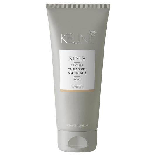 Keune Style Triple X Gel, Ultimate Hold & Wet Look Styling Gel, 6.8 Fl Oz