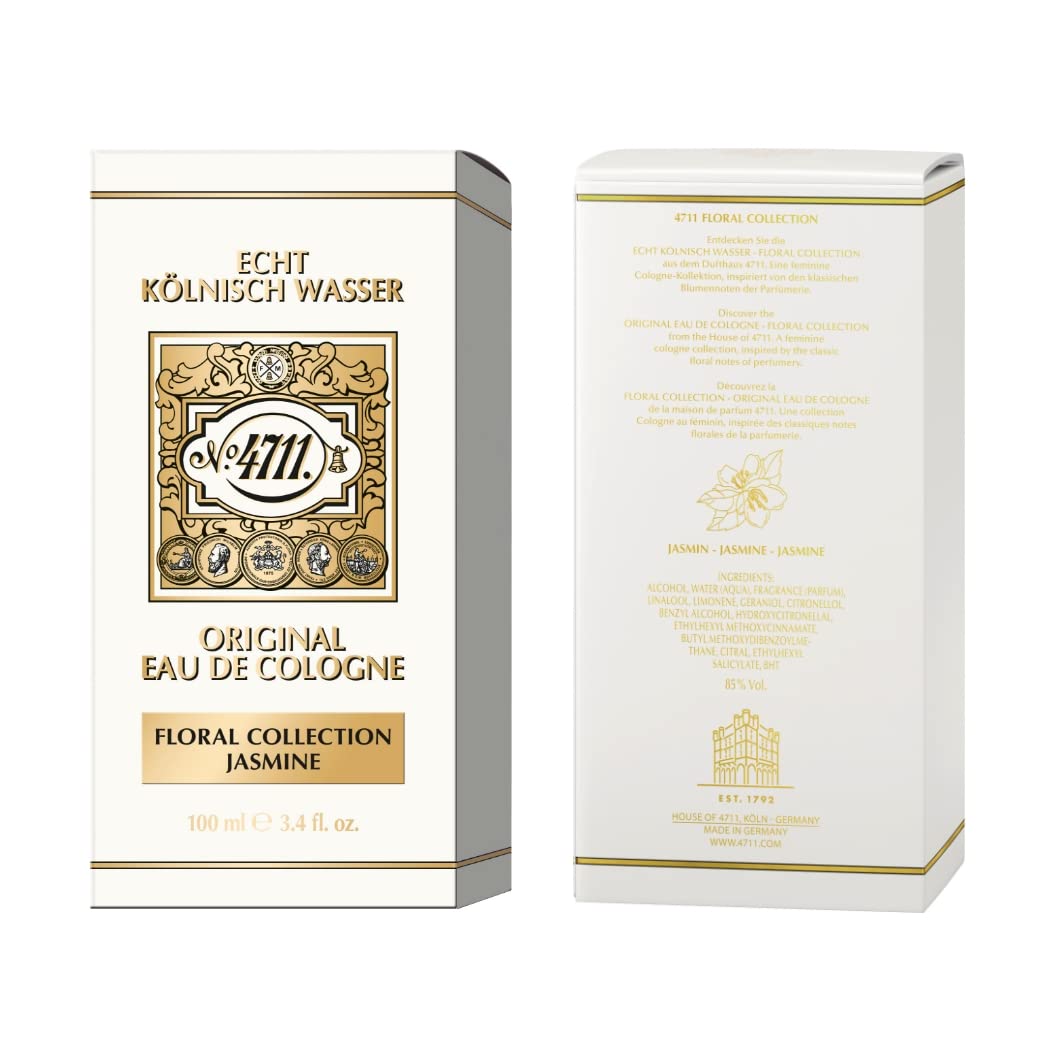 4711 Floral Collection Jasmine by Muelhens for Unisex - 3.4 oz EDC Spray