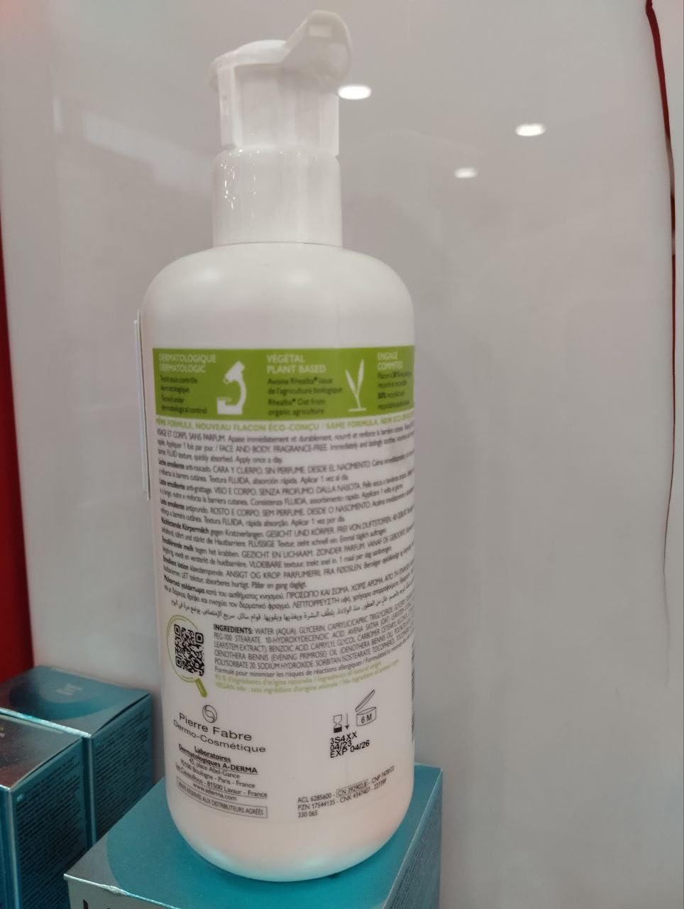 A-derma Exomega - Face&body Lotion 400ml -Dry Skin Give to Gift