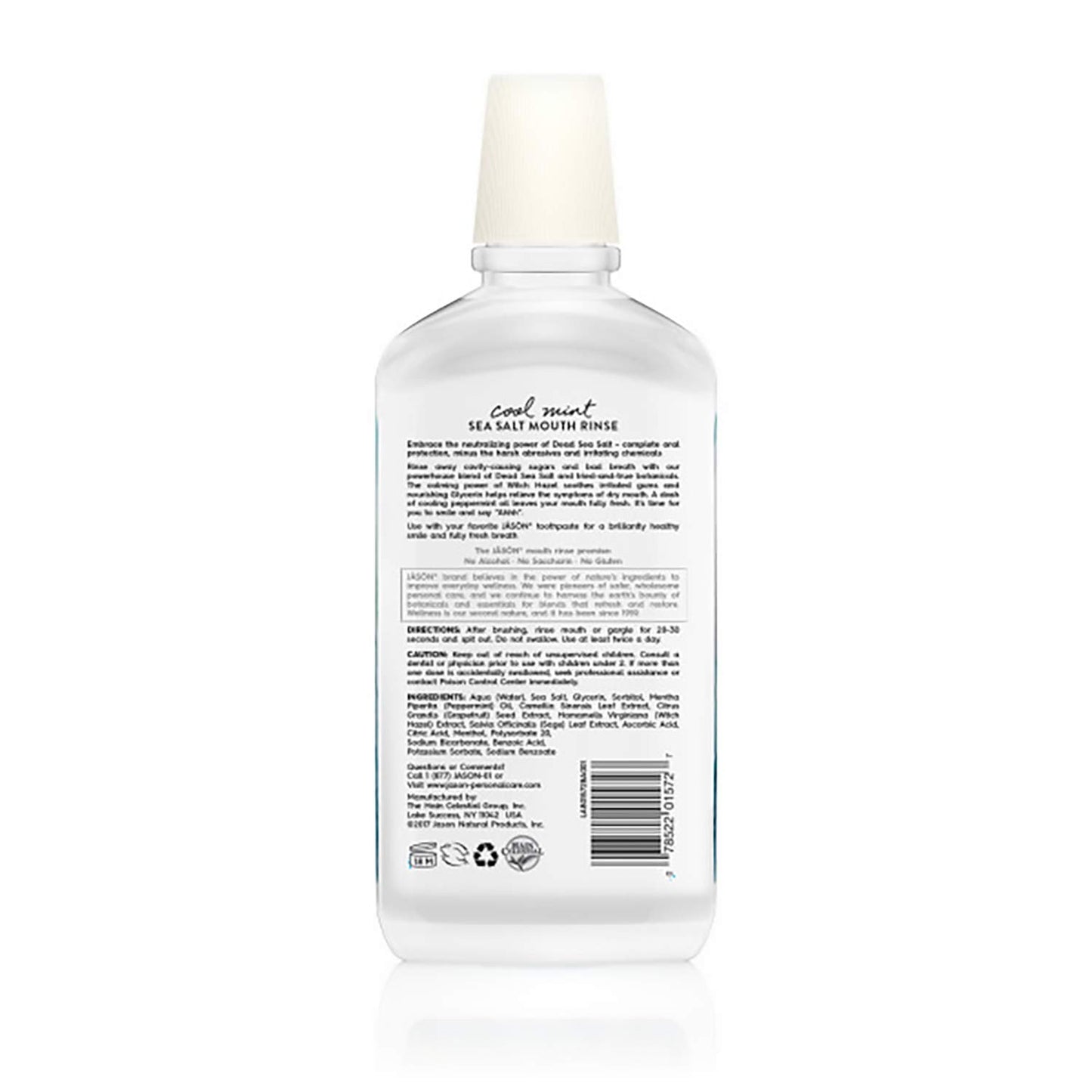 JĀSÖN Sea Fresh Strengthening Mouthwash, Spearmint, 16 Fl Oz