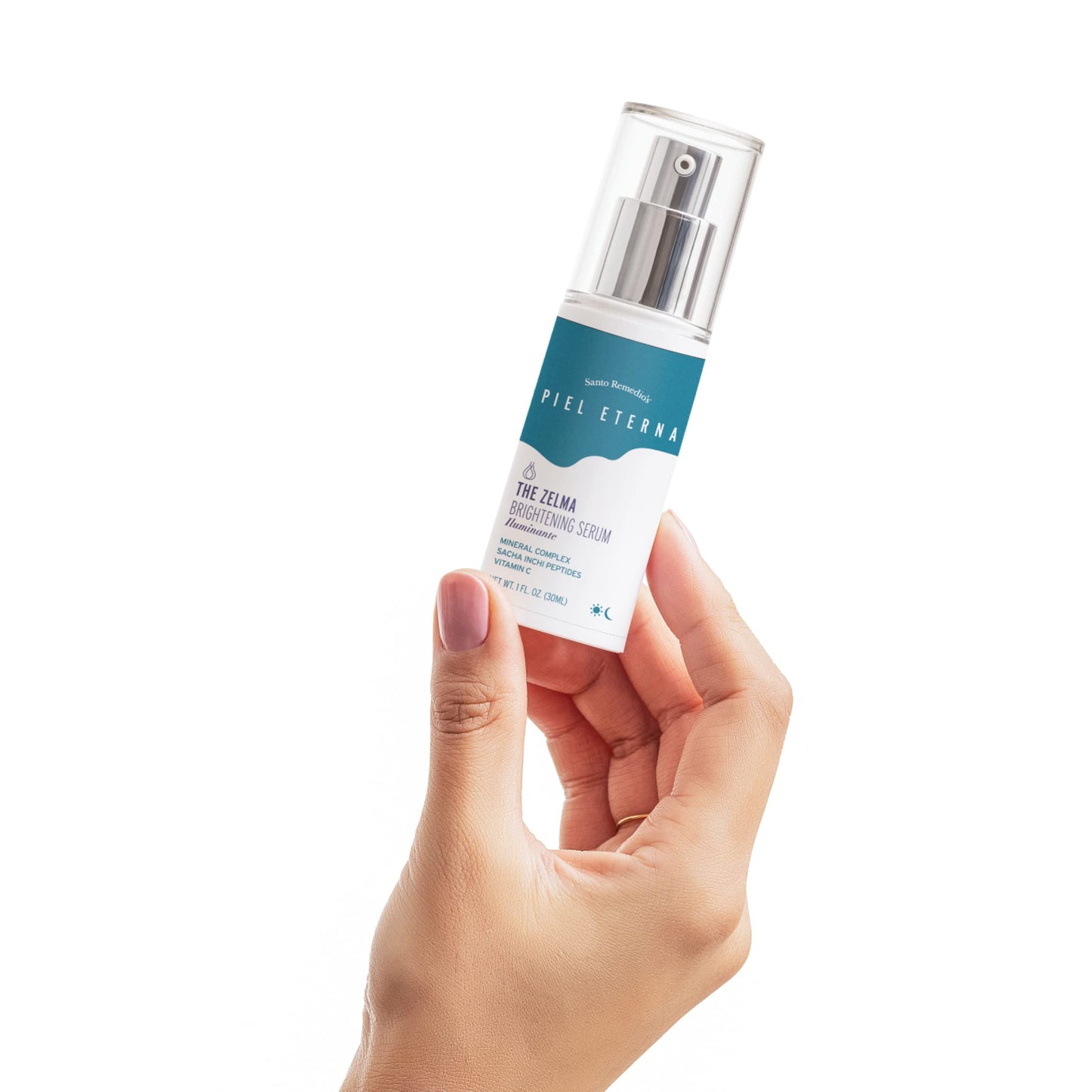 Santo Remedio, Piel Eterna, ZELMA Brightening Serum, Brightens and Improves Skin Tone, Contains Mineral Rescue Complex (Zinc, Selenium, Magnesium), For All Skin Types, 1 Fl. Oz.