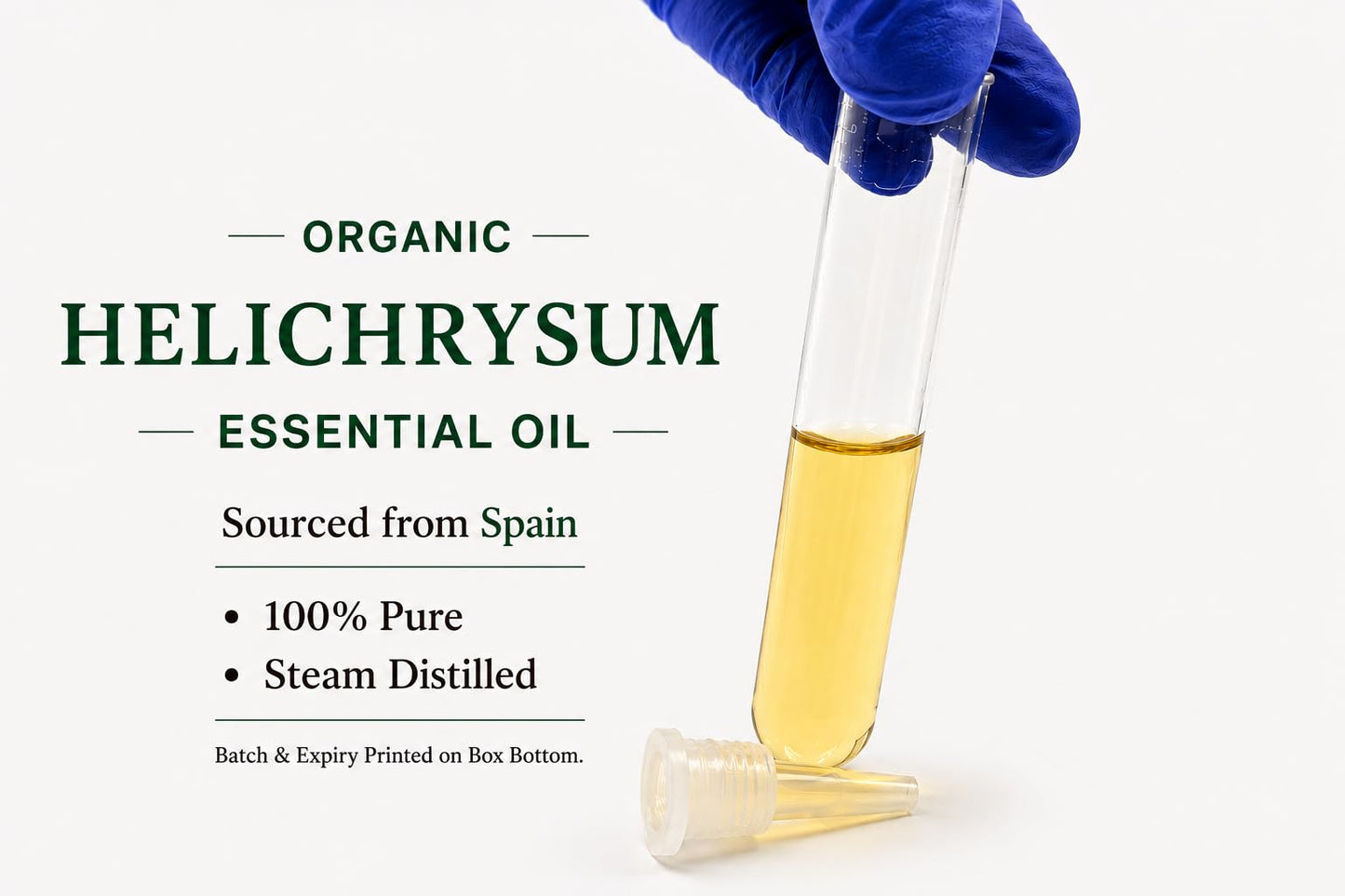 Nirvana Nurture Helichrysum Essential Oil, USDA Certified Organic, 100% Pure Undiluted, Aromatherapy Oil for Diffuser, Hair & Skin Care