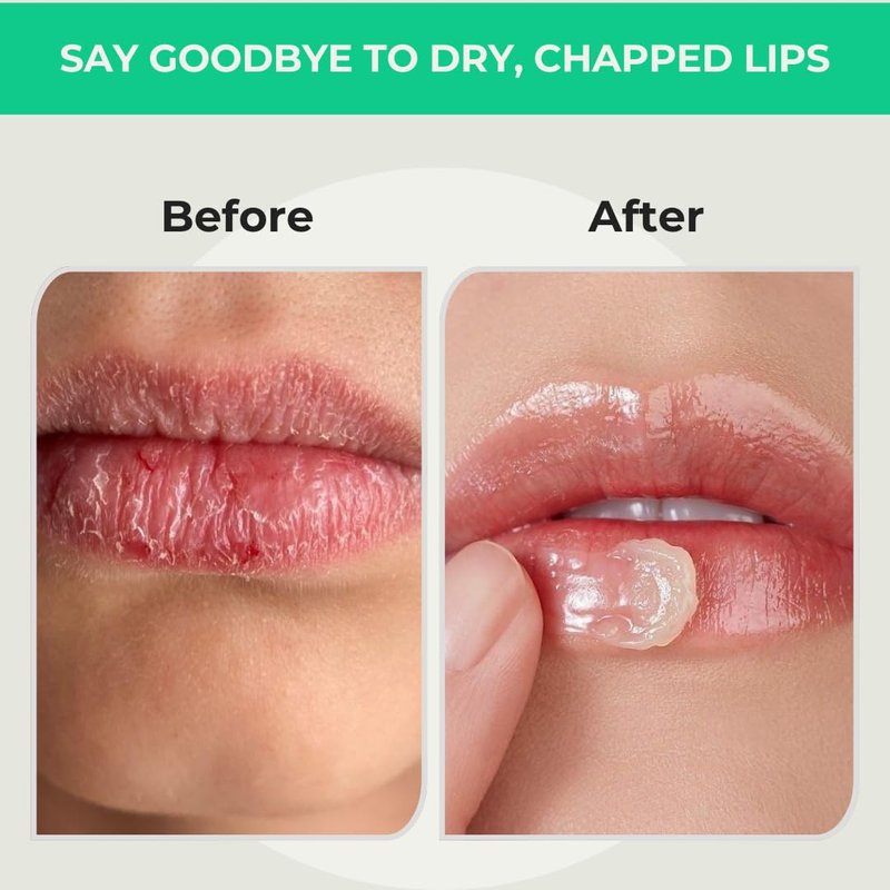 Natural Mint Lip Balm - Hydrating Moisturizer with Shea Butter & Cocoa Butter | 4 Pack for Dry Cracked Lips