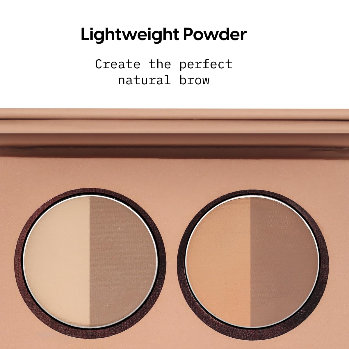 KARA BEAUTY Better Brows Mini Eyebrow Palette in Medium to Dark | Compact Brow Palette with Smooth Brow Powder | Waterproof Eyebrow Makeup Kit for Defined Natural Brows Long Lasting Brow Makeup