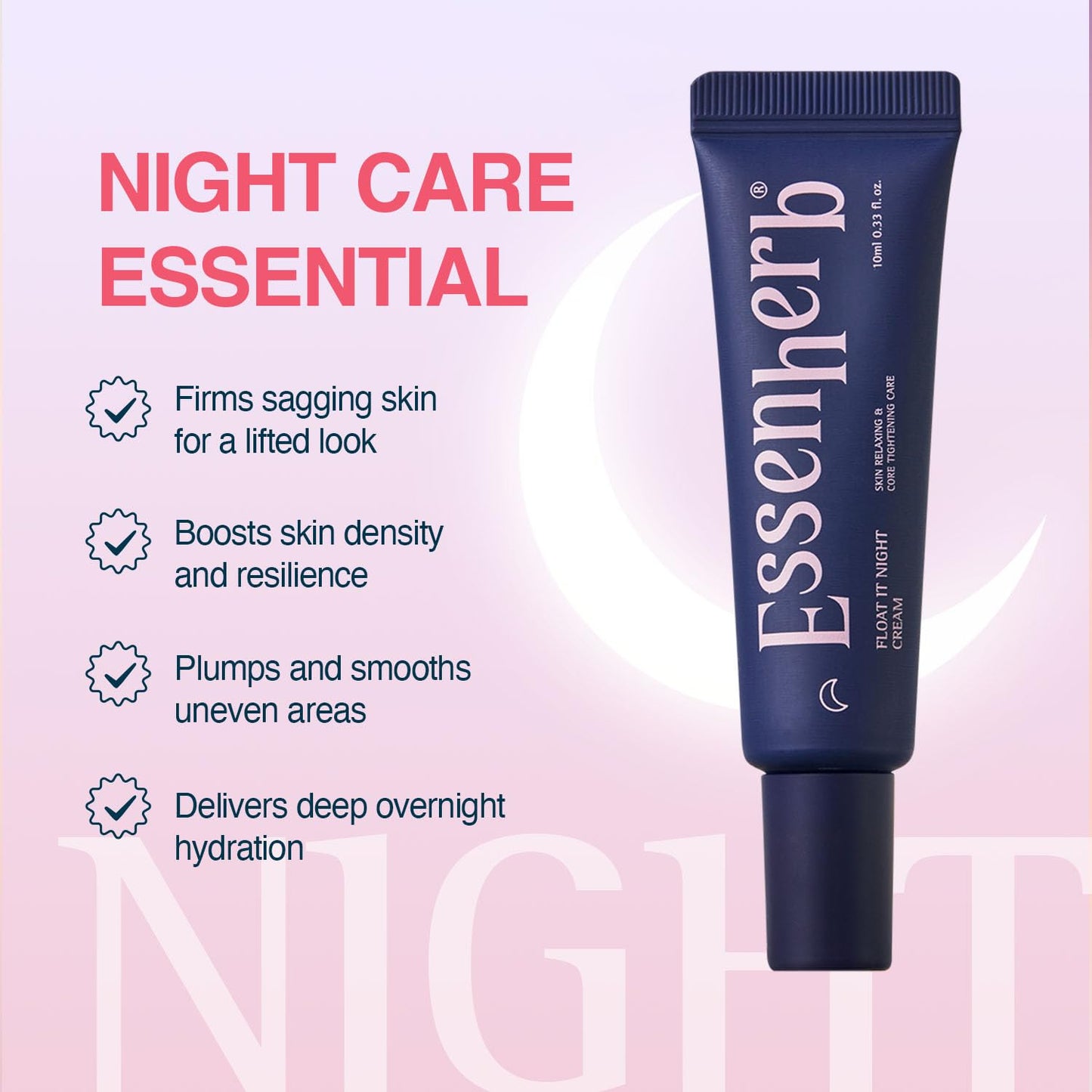 ESSENHERB Day to Night Routine Program Mini – Bounce It Day Cream & Float It Night Cream | Soybean Extract, Retinol & Ceramide for Glass Skin | Trial & Travel Size Korean Skincare Set (0.33 fl oz EA)