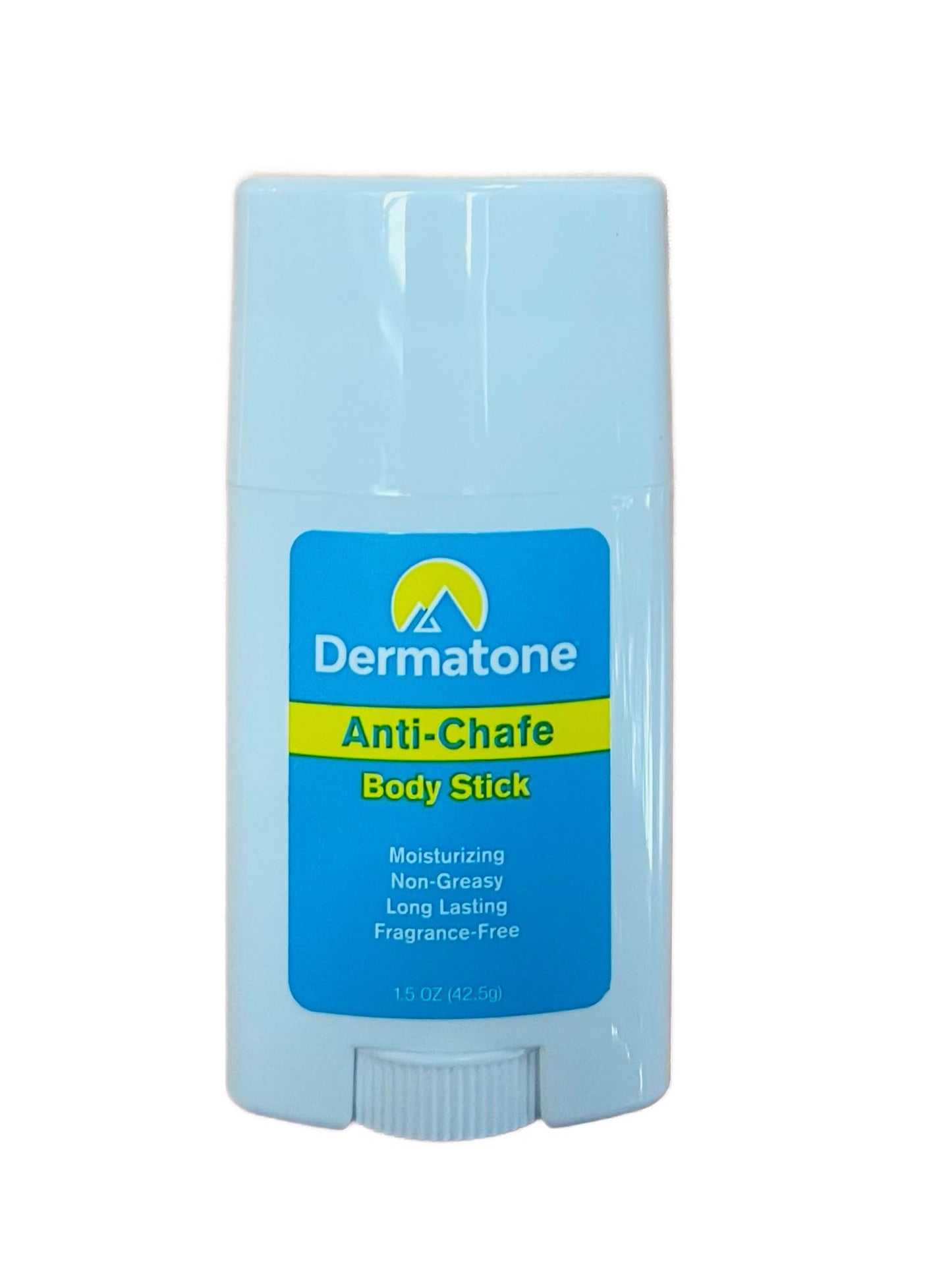 DERMATONE Anti Chafe Balm | No Chafing Stick | Larger Size | Fragrance Free, Non-Greasy | Prevent Thigh, Arm, Chest, Butt, Ball Rubbing Irritation, Daily Anti Friction, Large 1.5 oz stick