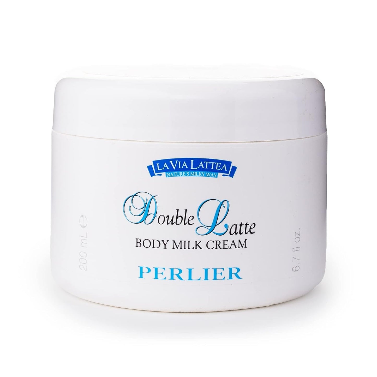 Perlier Double Latte Body Milk Cream for Sensitive Skin - 6.7 oz Moisturizer