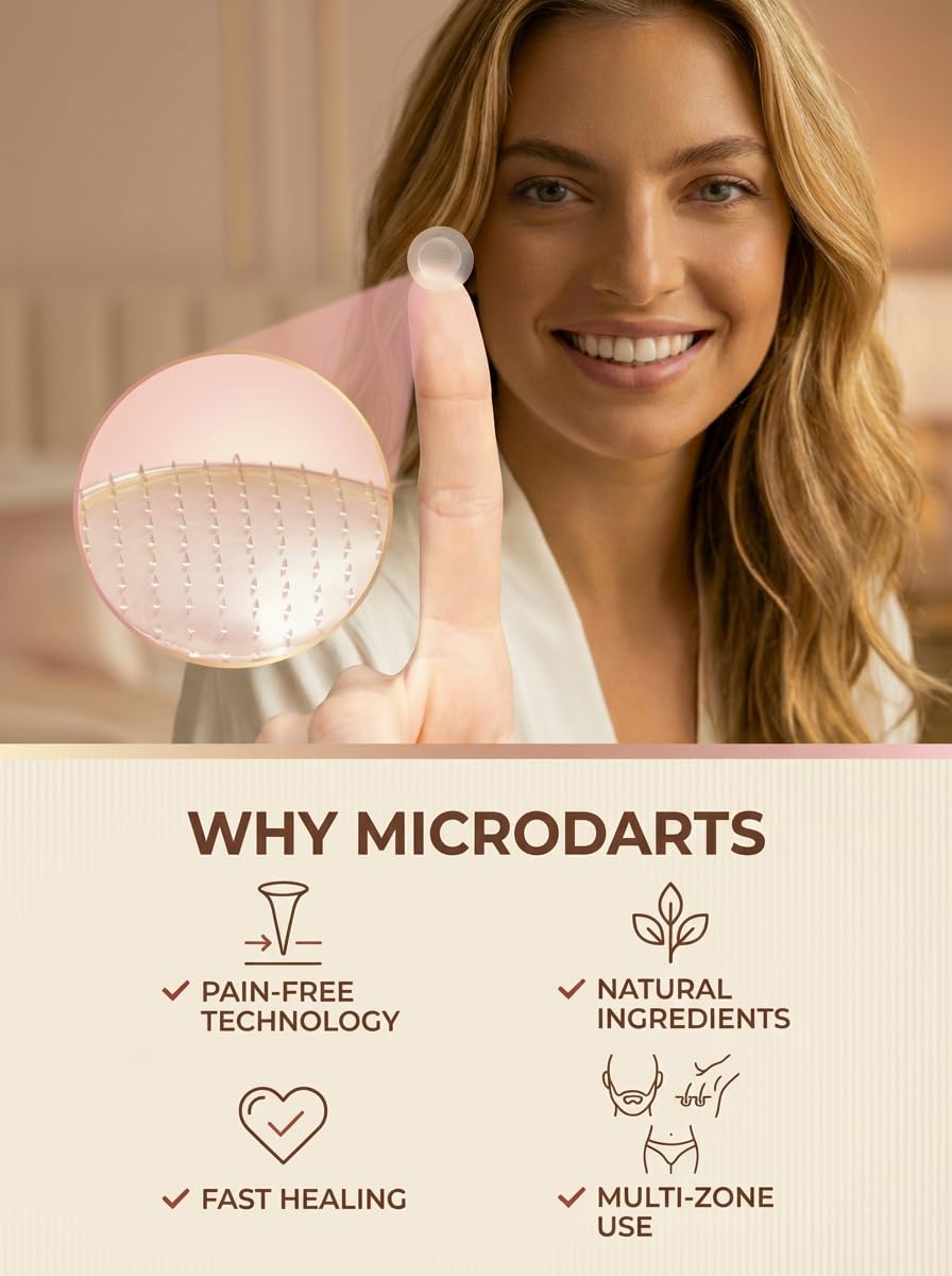 AnnaChoice Microdart Patches for Ingrown Hair for Women and Men Smoothing Solution for Facial, Beard, Armpits, Bikini Area, for Quickly Clearing Razor Bumps