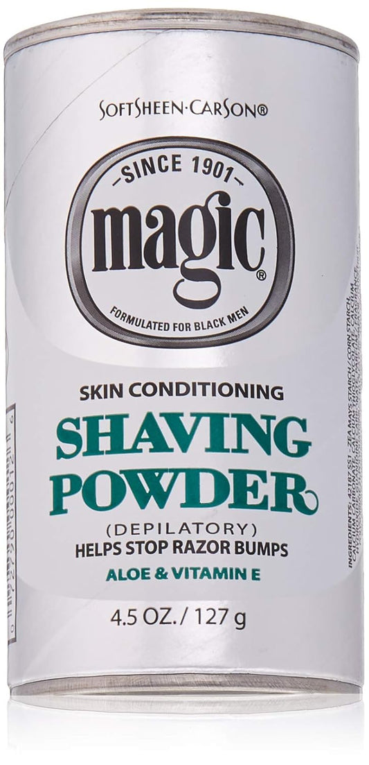 Magic Platinum Shaving Powder 4.5oz. Skin Conditioning (6 Pack)