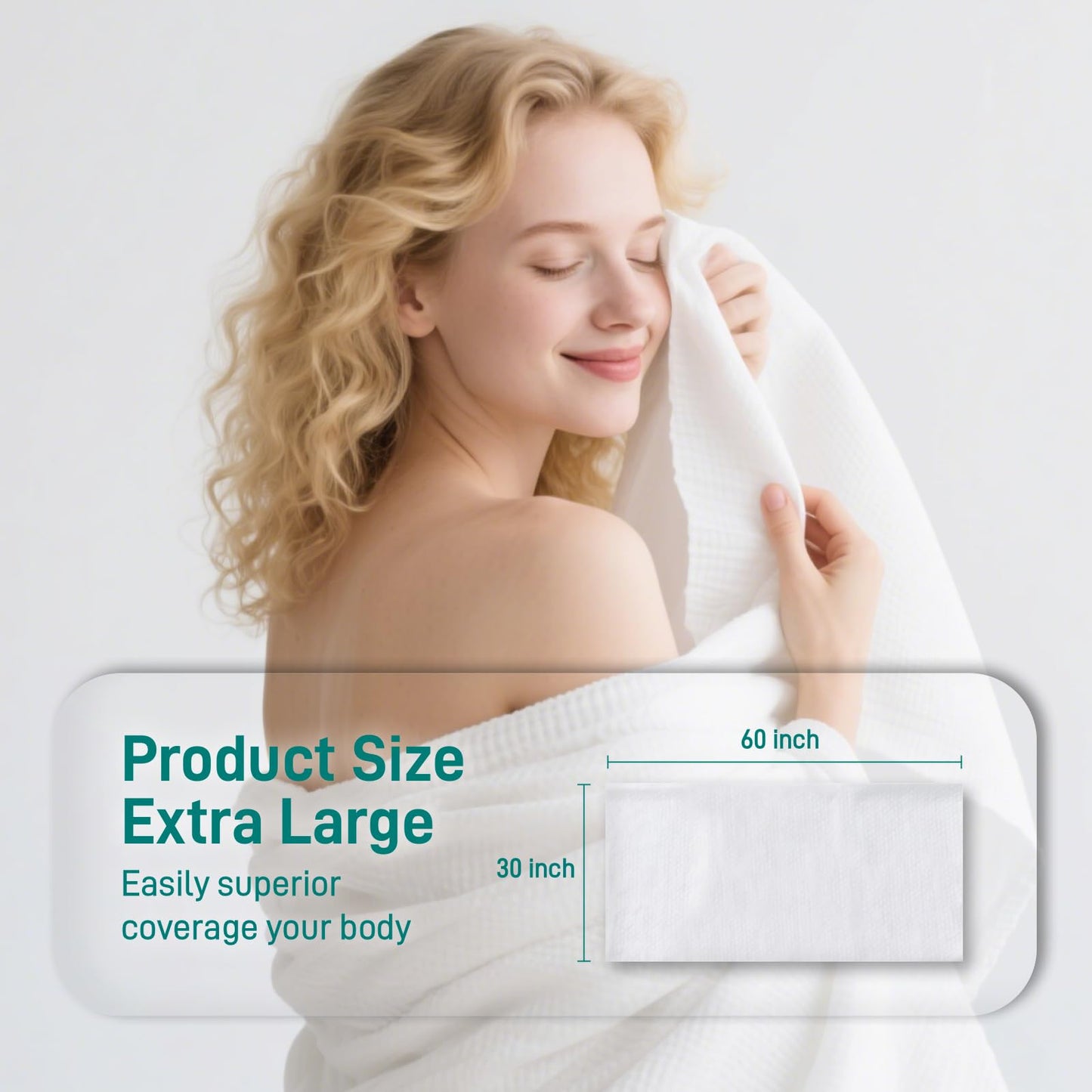 Ditoi Disposable Bath Towels XXL,Thick Beach Towels for Travel 30"X60"