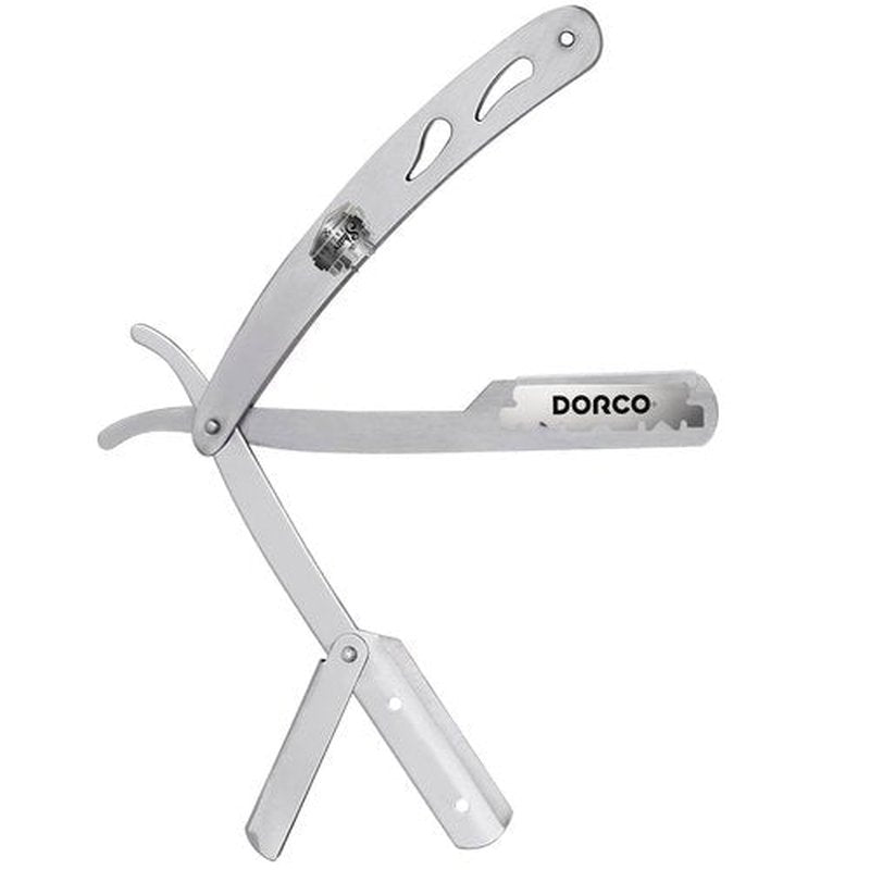 The Shave Factory Straight Edge Razor Kit (Matte / 300 Dorco Single Edge Razor Blades Red)