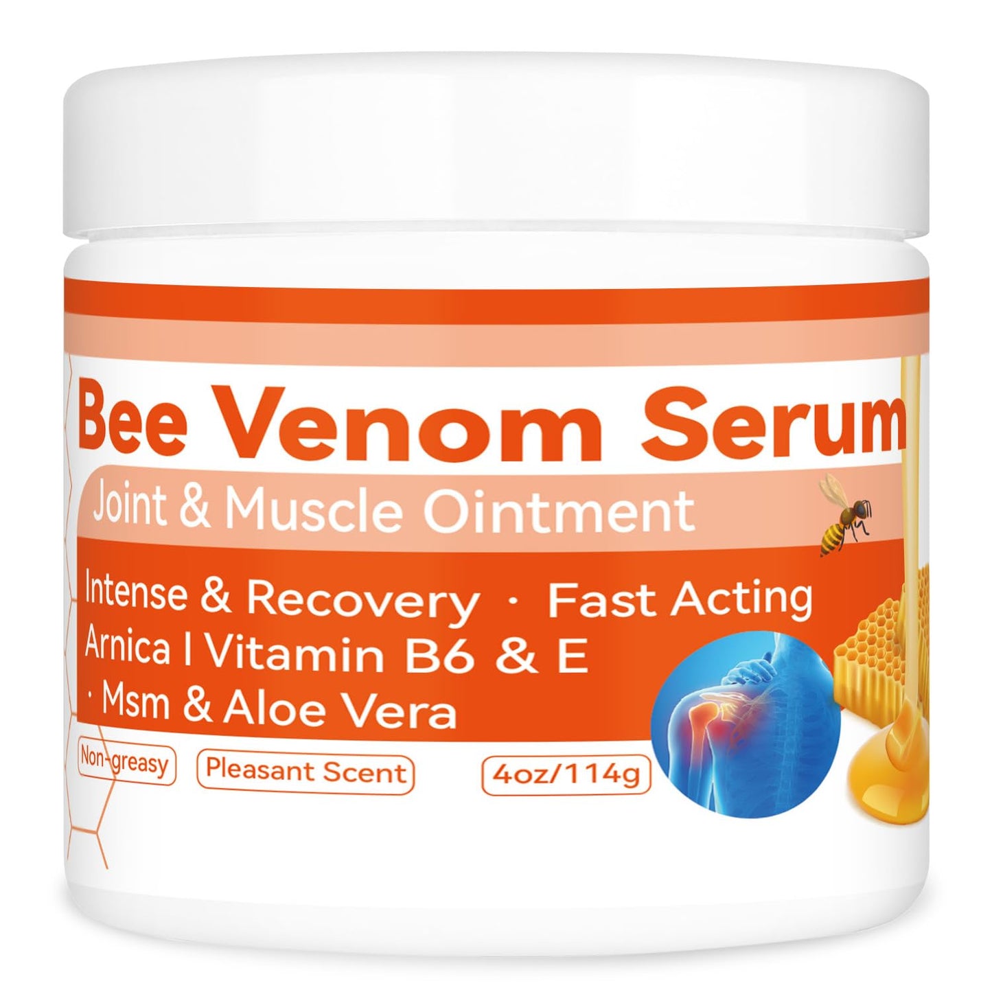 Cedonivor Bee Venom Joint and Bone Cream, Bee Venom Joint Relief Cream Joint Care for Knee, Neck, Back, Hands, Feet Moisturizer