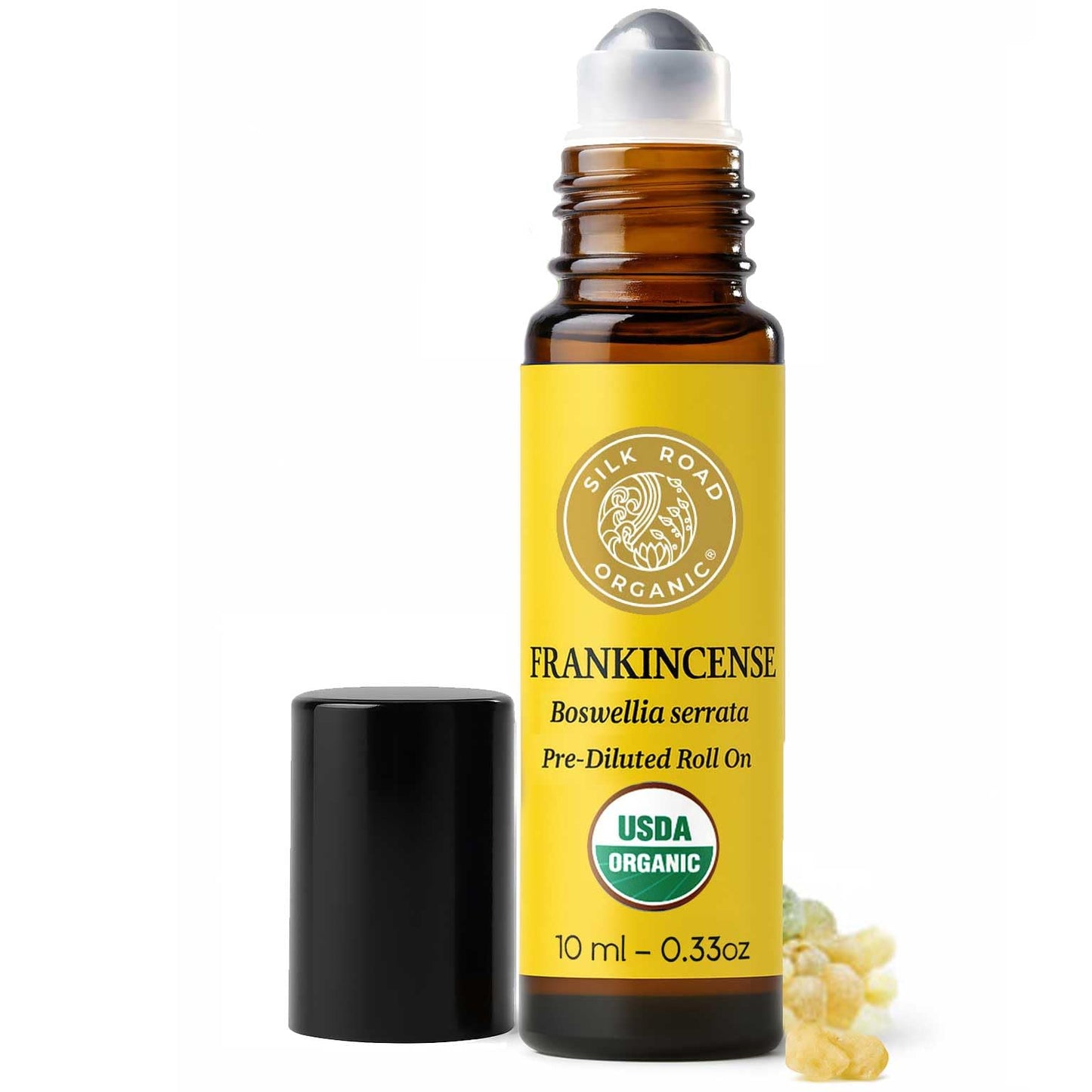 Silk Road Organic Frankincense Serrata Essential Oil Roller, USDA Certified