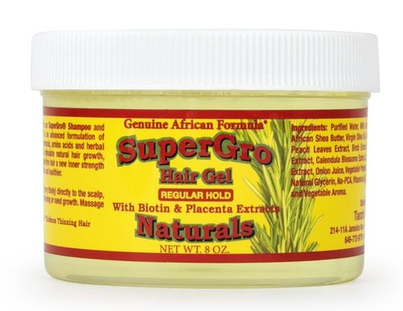 ILIOS African Formulas SuperGrow Hair Gel - For Breading, Locking, Twisting, Styling - Natural Gel for Nourishing, Shining for Silky, Wavy, Curly, Coily, Frizzy Hair - 8 oz Packaging.
