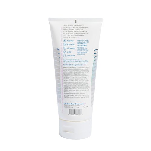 Seaweed Bath Co. Hydrate Body Cream, Lavender Scent, 6 Ounce, Nourishing Hand & Body Lotion Moisturizer for Dry Skin, with Sustainably Harvested Seaweed, Kukui Oil, Hyaluronic Acid, Shea Butter