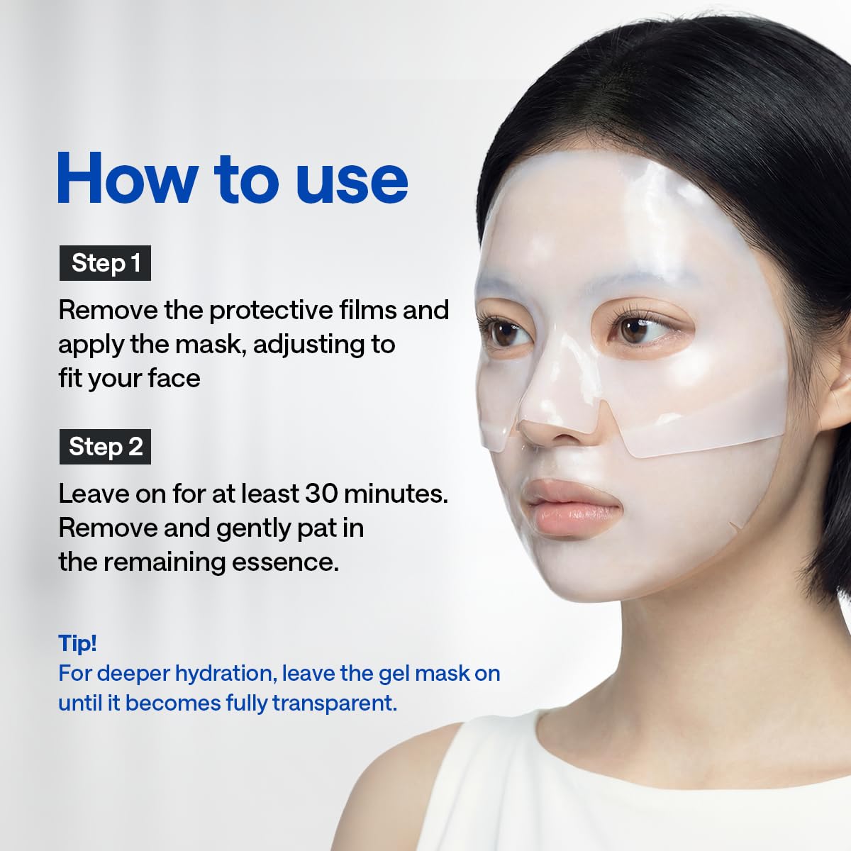 Mediheal Hydrogel Moisture Deep Mask - Overnight Hydrating & Plumping Gel | 4 Pack for Smooth Skin