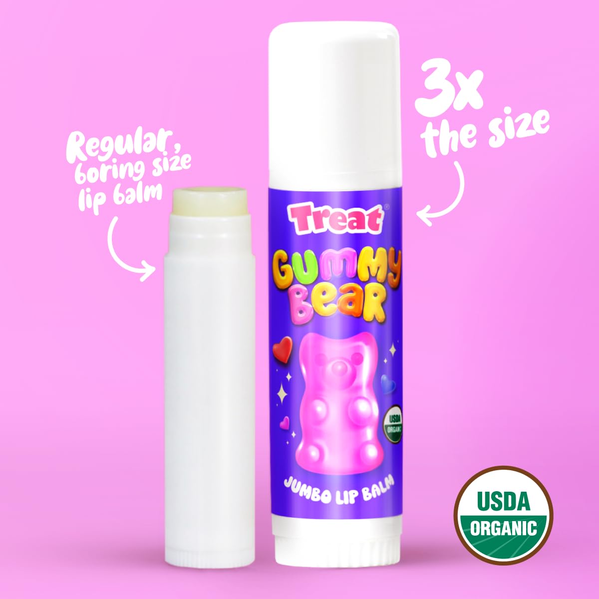TREAT© Jumbo - Cruelty Free .50 OZ (CANDY CORN LIP BALM)