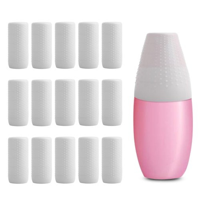 YUBIRD 15 PCS Silicone Travel Sleeves for Toiletries, Toiletry Sleeves for Leak Proofing, Leak Proof Sleeves for Travel Bottles, Travel Size Toiletries, Cruise Must Haves for Women Men(15White)
