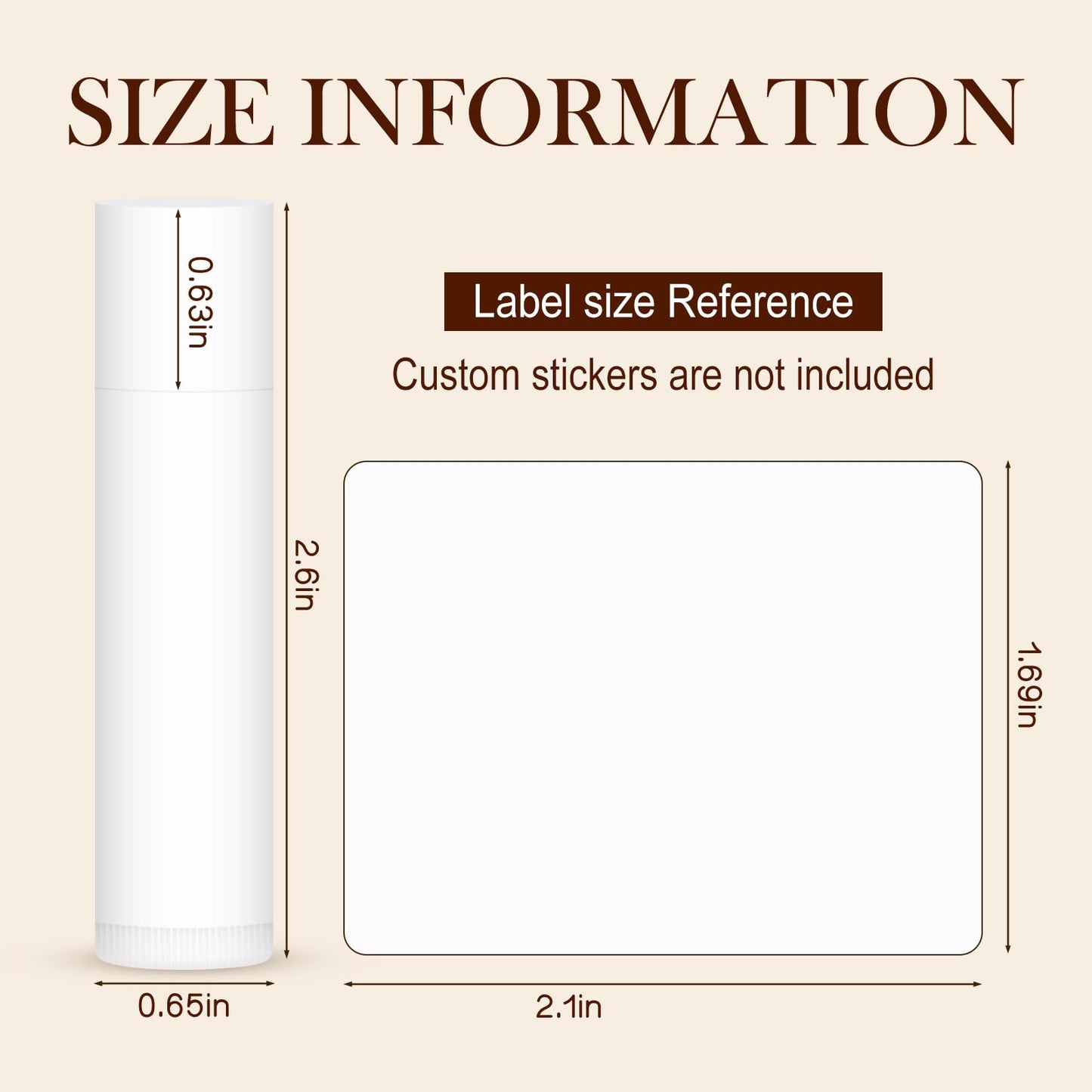 20-Pack Unlabeled Lip Balm Bulk – Natural Shea Butter & Vitamin E, Mint Flavors – Blank Tube Custom Labels for Party & Wedding Favors, Baby Shower & Gift Basket Filling (Mint)