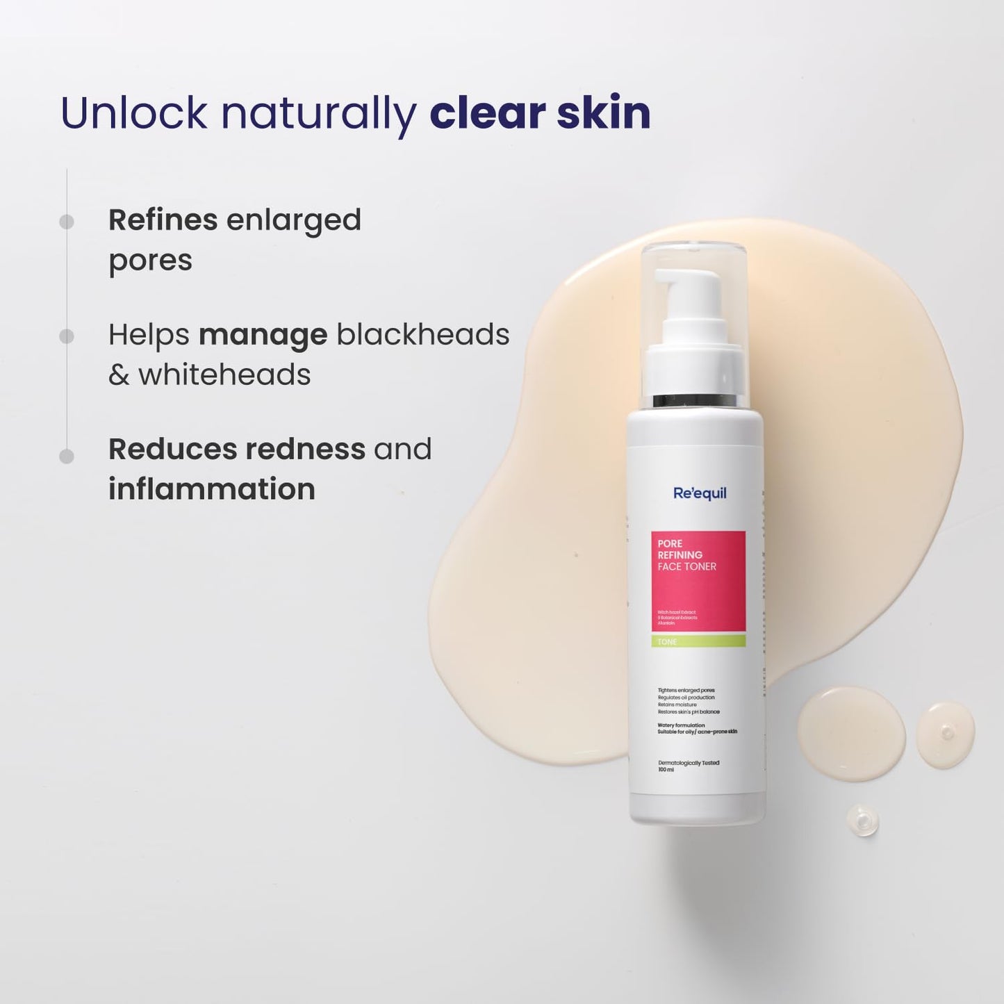 RE' EQUIL Pore Refining Face Toner - 100 ml